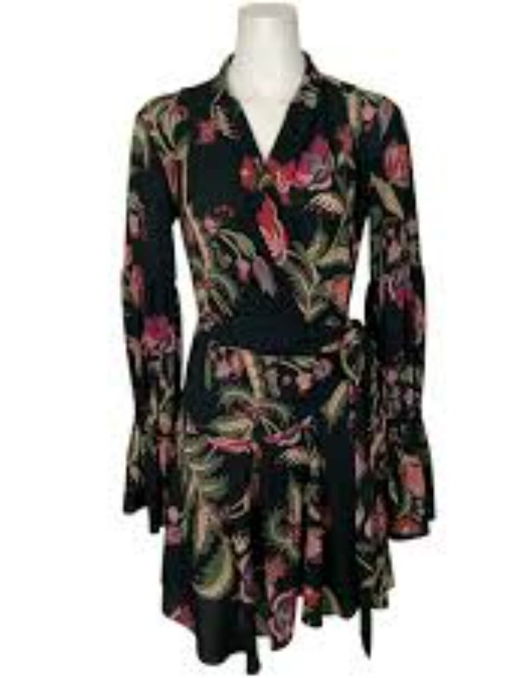 PatBO Multicolour Floral Print Wrap Dress